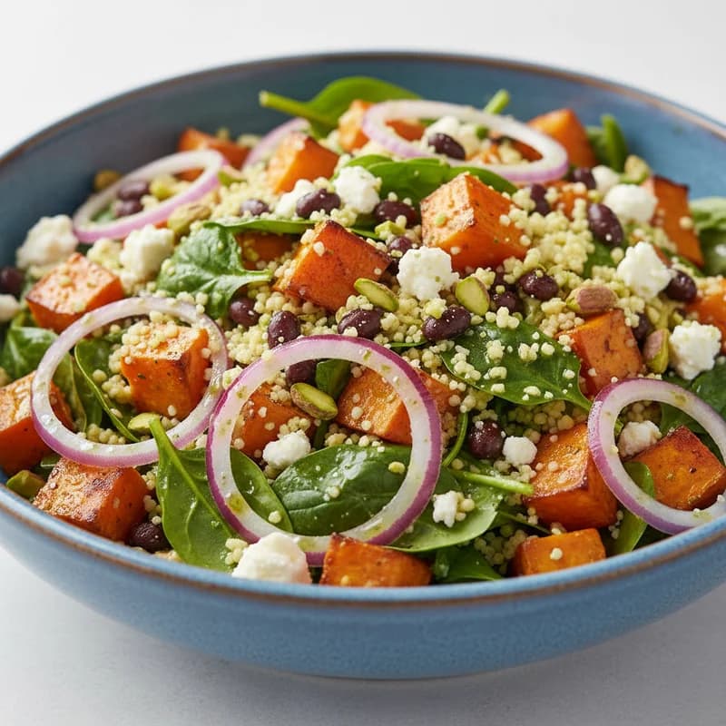 Couscous Salad With Lime Basil Vinaigrette