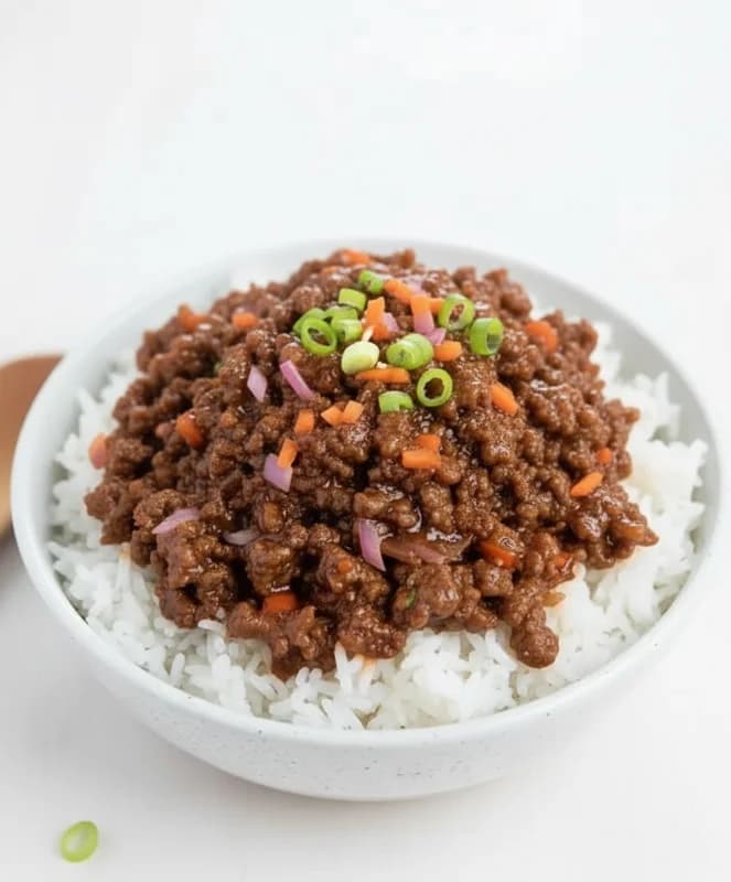 Panda Express Sweet Chili Ground Beef Stir Fry With Rice Umami
