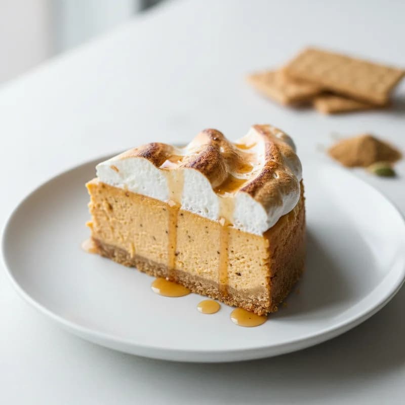 High-protein Cottage Cheese Pumpkin Cheesecake